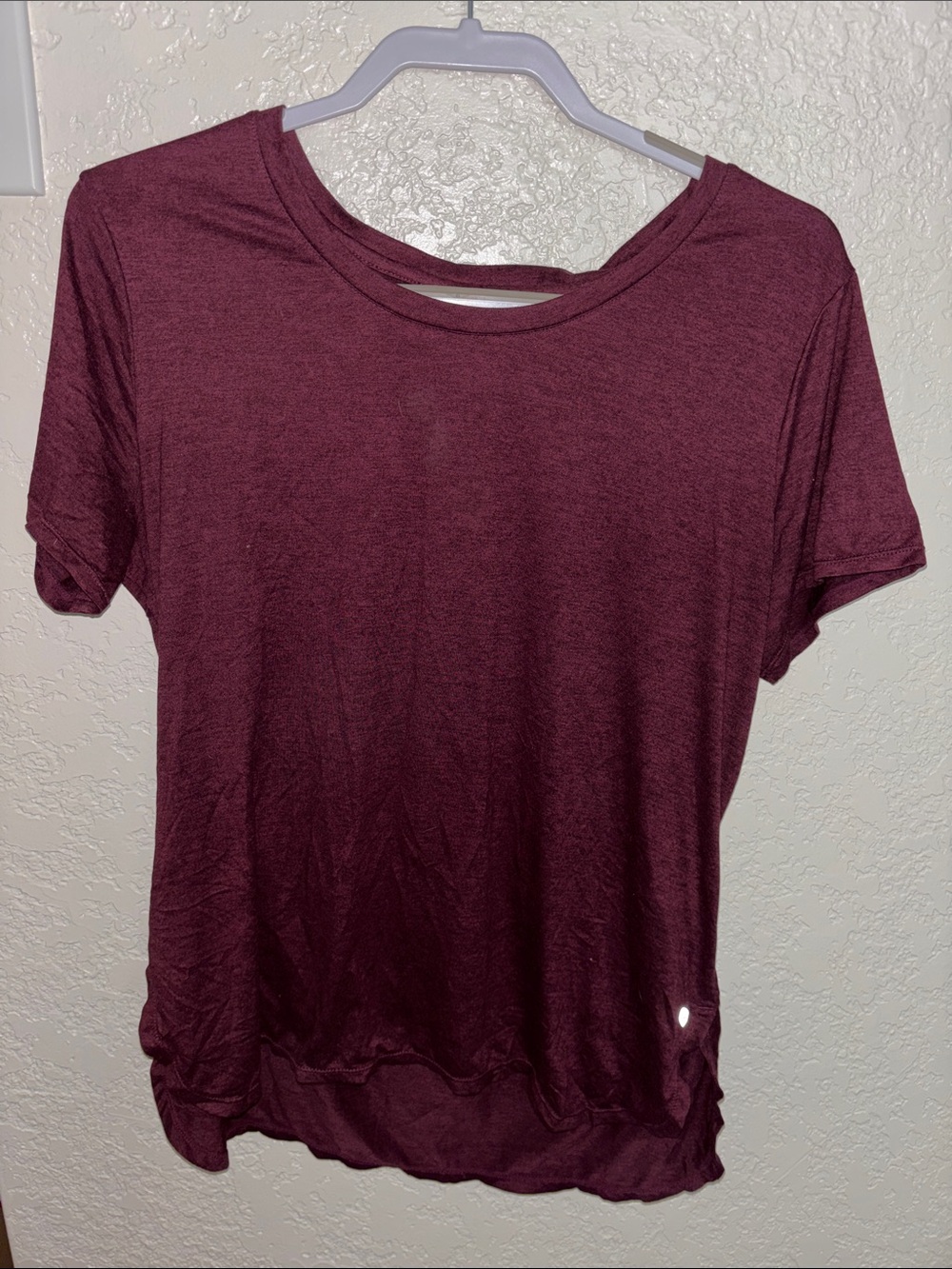 Avia Women's Short Sleeve Tee in Deep Burgundy